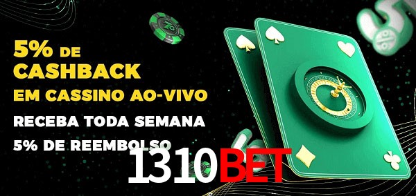 Promoções do cassino ao Vivo 1310bet